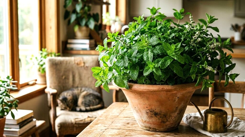 Cultivo de hortelã em vasos de forma fácil e prática, ideal para quem tem espaço limitado. Desfrute do frescor e aroma da hortelã em casa!
