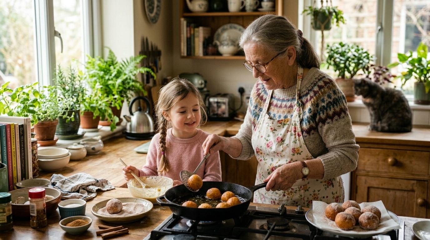 Receita de Bolinho de Chuva com Banana da Horta