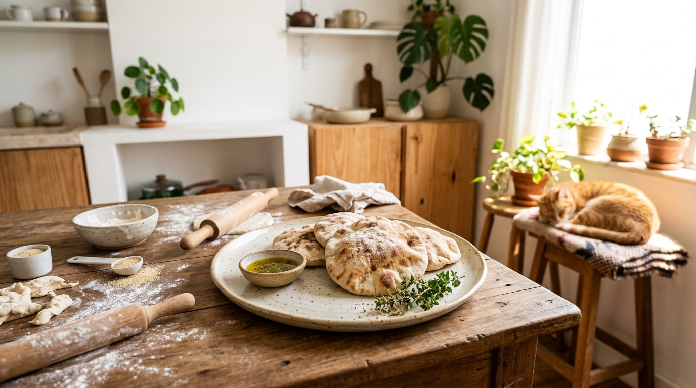 Receita Fácil de Pão Pita: Sabor e Simplicidade na Sua Mesa