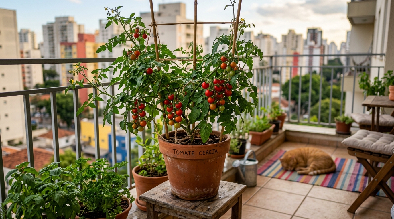 Tomate Cereja em Apartamentos: Dicas para Pequenos Espaços