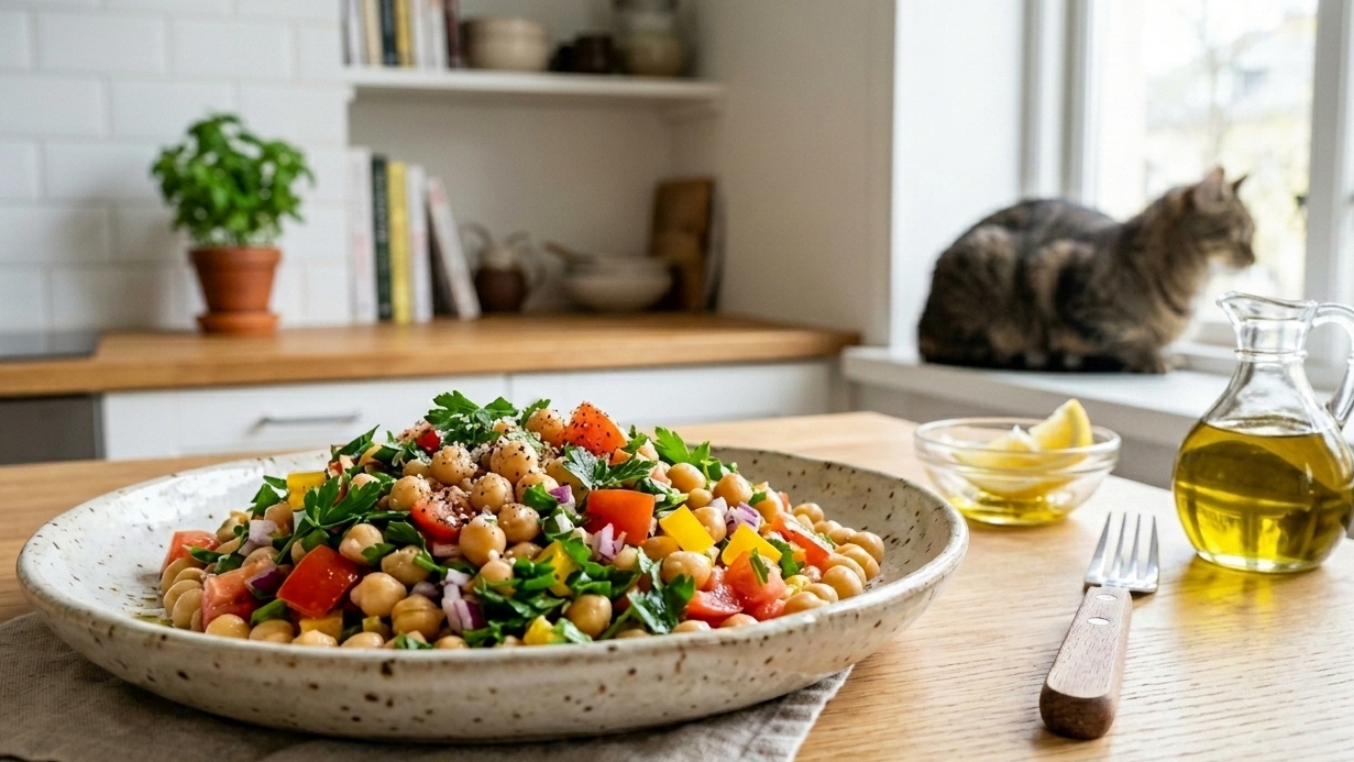Deliciosa e Nutritiva: Receita de Salada de Grão de Bico
