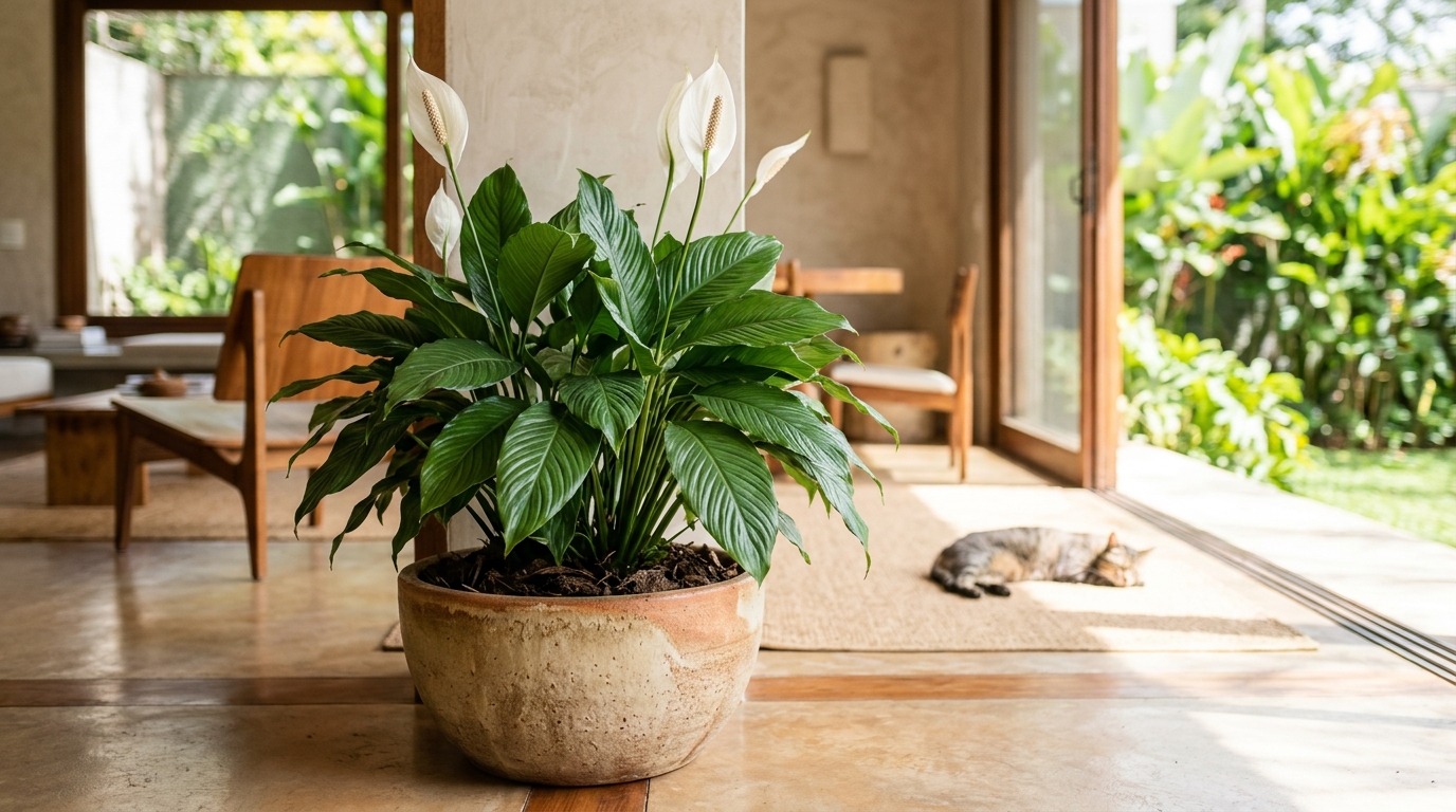 Lírio-da-paz em vaso: cuidados simples para uma planta saudável