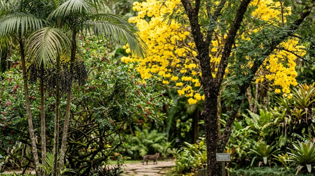 Jardim de plantas nativas brasileiras